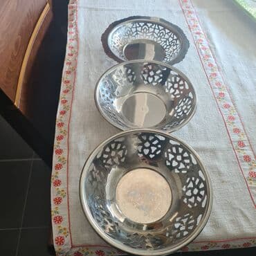 Korpe za hleb: Korpe za hleb od Inoxa, prečnik 20 cm, kao nove. Cena po jednoj