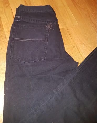 elegantne pantalone sa visokim strukom: Muske farmerke, crne boje. Firma LEE COOPER, original su. Fazonske ! — 3