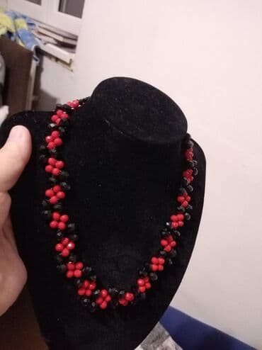 biserne ogrlice bižuterija: Biserna ogrlica, Handmade, Materijal: Kristal — 2