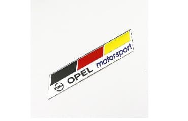 led ambijentalno osvetljenje za auto: Samolepljiva metalna pločica - OPEL MOTORSPORT Samolepljiva metalna — 4