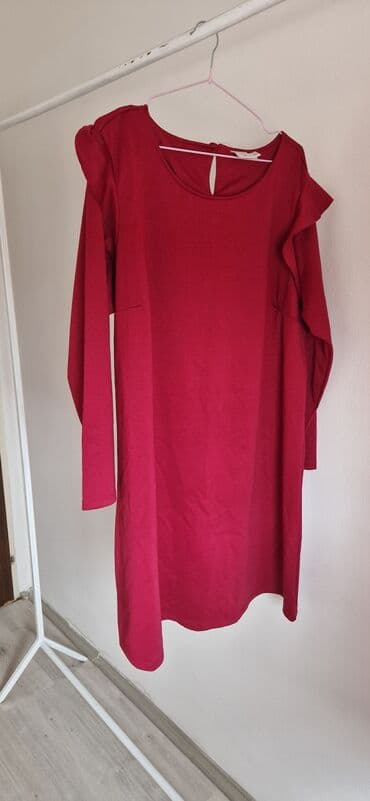 A-Dress 3XL (EU 46), bоја - Bordo, Dugih rukava — 1