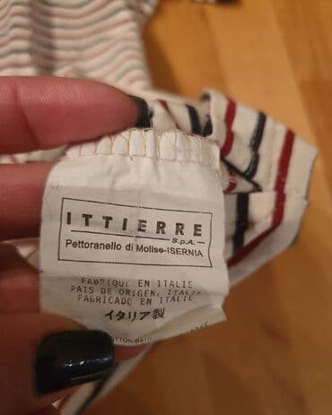 majica s: FRED PERRY original polo majica sa kragnicom, teget, bele i crvene — 1