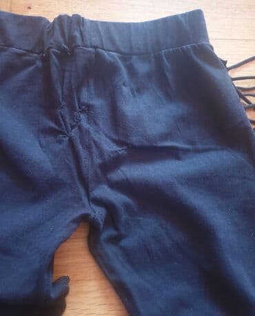 elegantne pantalone sa visokim strukom: 128-134, bоја - Crna — 5