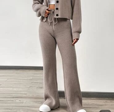 elegantne pantalone sa visokim strukom: L (EU 40), Visok struk, Šalvare — 2