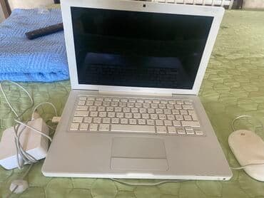 kuler za laptop: Polovan Apple MacBook u beloj boji, dolazi sa punjačem i mišem — 2