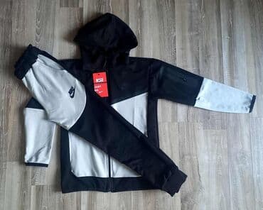 elegantne pantalone sa visokim strukom: Nike, Komplet: Duks, Pantalone — 5