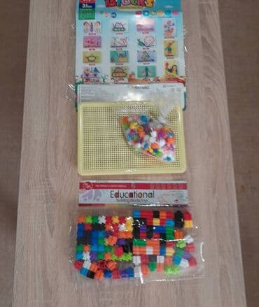 Children's Items: Edukativne kocke i bocke, puzle za razvoj fine motorike Očuvane — 2