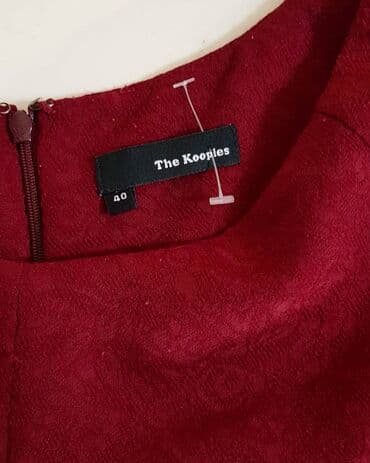bordo haljine: M (EU 38), bоја - Bordo, Koktel, klub, Kratkih rukava — 2
