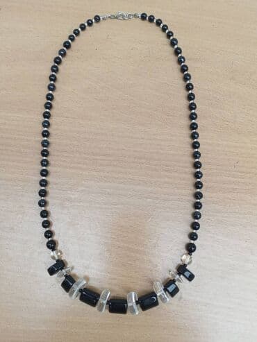 drveni nakit: Ogrlica u Art Deco stilu Vintage ogrlica u Art Deco stilu iz 80 god — 4