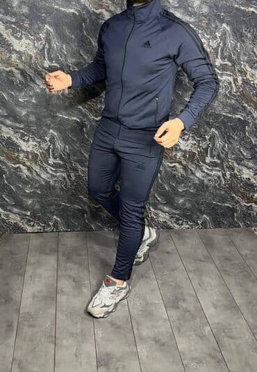 prsluk i pantalone komplet: Adidas muška trenerka komplet ravna nogavica Novo Mokra likra — 2