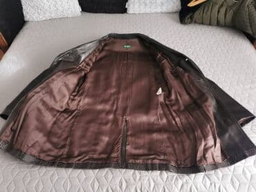 kožna jakna s: Kožna jakna Prava koža, L (EU 52), Benetton, bоја - Braon — 4