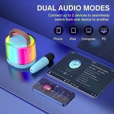 najbolji bluetooth zvucnici do 50e: Karaoke Bluetooth Rgb Prenosni Zvucnik D23 Karaoke mašina ima odličan — 9