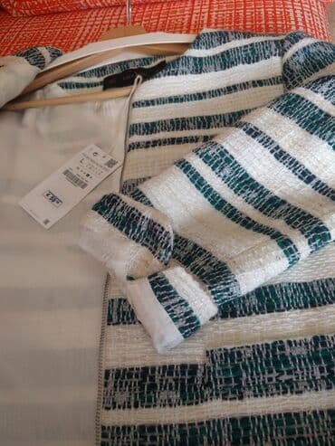 zara bluze i tunike: Zara, L (EU 40), Pamuk, Prugasti — 5