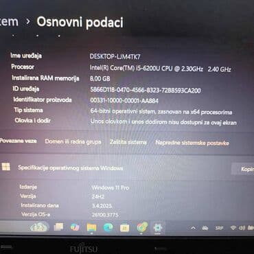 Fujitsu: AMD A4, 8 GB OZU, 15.4 " — 5
