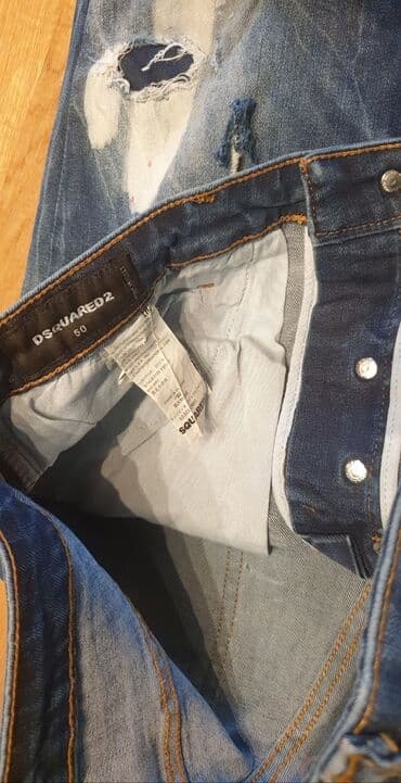 elegantne pantalone sa visokim strukom: Farmerke, 42 / 32, Dsquared2, Skinny — 3