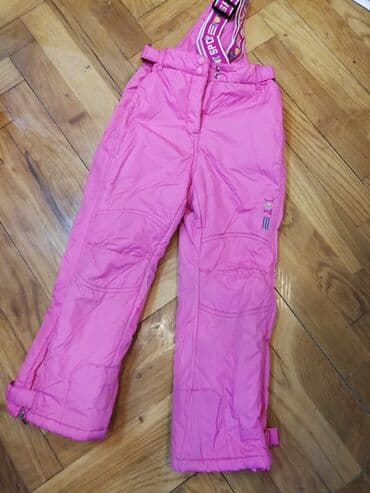 elegantne pantalone sa visokim strukom: 110-116, bоја - Ljubičasta — 5