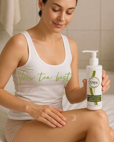 nano sapun za obrve: Trex anticelulit gel za oblikovanje tela u beloj bočici sa pumpicom — 1