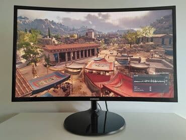 Monitori: Samsung zakrivljeni monitor 27"   Prodajem monitor Samsung, 27" FHD — 12