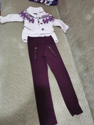 elegantne pantalone sa visokim strukom: Paket: Farmerke, Džemperi, Košulje, Za devojčice, uzrast: 3 godine — 9