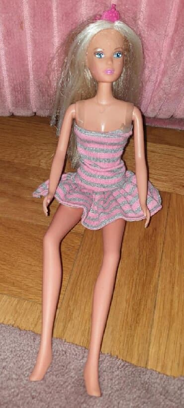 pink kombinezon: Barbie lutka - simba toys. U haljinici sa krunom — 1