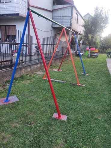 tobogani i ljuljaske za decu: Dečija ljuljaška za baštu, bоја - Šareno, Novo, Pokupiti na licu mesta, O trošku kupca — 7