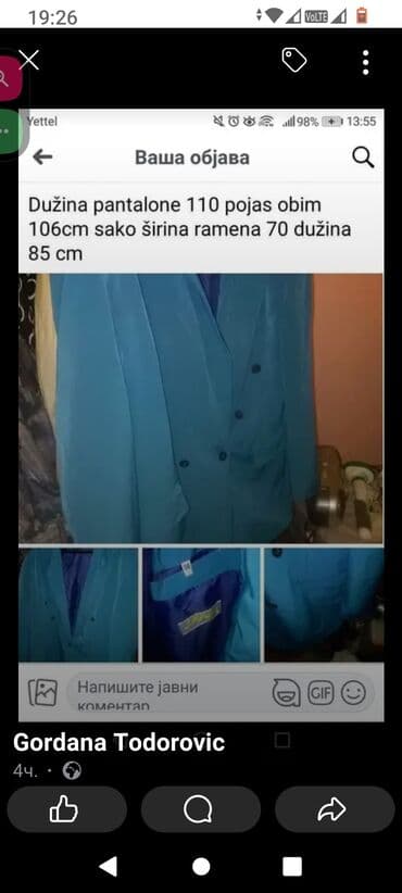 odelo deda mraza novi sad: Dvodelno odelo, 2XL (EU 56), Axxa, bоја - Svetloplava — 2