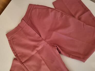 pantalone s: M (EU 38), Visok struk, Ravne nogavice — 2