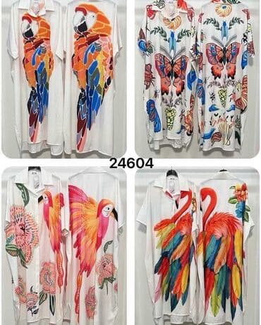 satovi sa koznom narukvicom: One size, bоја - Šareno, Oversize, Kratkih rukava — 2