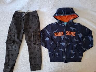 paket odece m: Paket: Majice, Pantalone, Duksevi, Za dečake, uzrast: 5-6 godina — 3