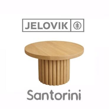 Stolovi: Klub sto Santorini ● Hrast puno drvo Prečnik 60 cm visina 40 cm . ● — 1