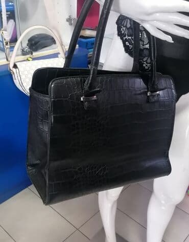 crne tasne: Elegantna torbica, Materijal: Veštačka koža — 7