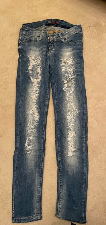 pantalone s: Rastegljive m,l sa cipkom i cirkonima — 1