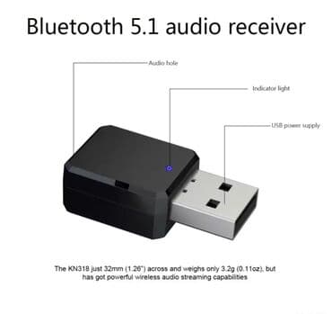 radio za kamion: Hands free Bluetooth Aux USB audio prijemnik Bluetooth 5.1 audio — 18