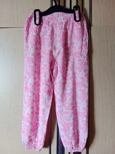 kisne pantalone za decu: Šalvare, 110-116, bоја - Roze — 2