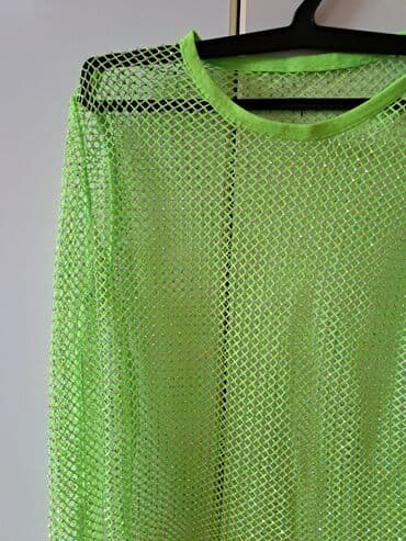 midi haljine h m: One size, Vez, Jednobojni, bоја - Zelena — 6