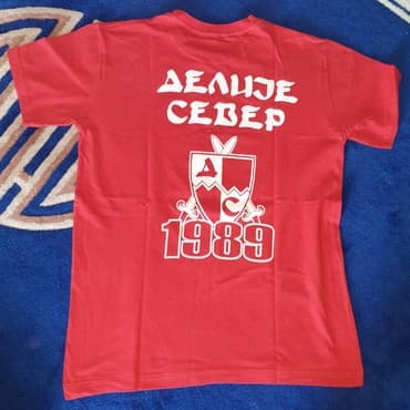 majica s: Majica navijacka Crvena Zvezda - Red Star, delije sever. L velicina — 2
