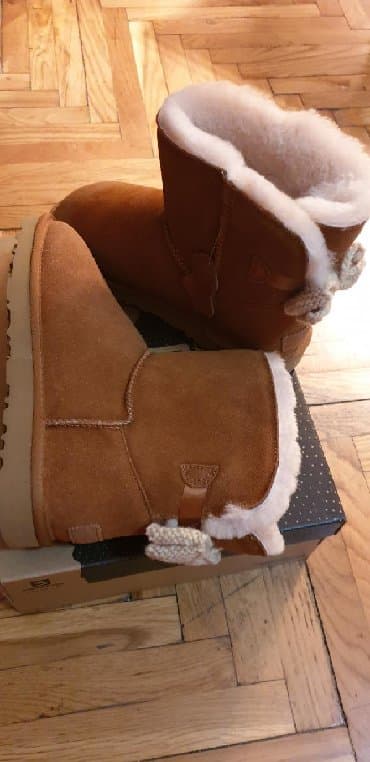 turska kozna obuca: Ugg čizme, bоја - Braon, 40.5 — 3