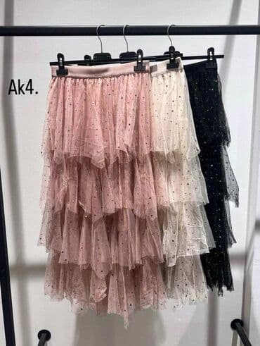 lancici uz vrat: 2XL (EU 44), Midi, bоја - Roze — 5