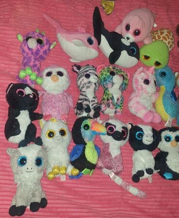 gumeni konjic za decu: TY BEANIE BOOS original plisane igračke bini bu. skupljali smo ih — 4