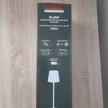 Home & Garden: Table lamp, color - White, New — 6