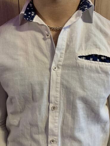 million parfem muski dm: Armani Jeans-Original muska kosulja-bela boja-Slim Fit — 7