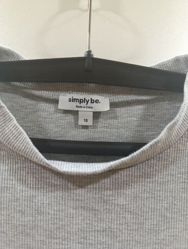 Haljine: 3XL (EU 46), bоја - Siva, Oversize, Kratkih rukava — 3