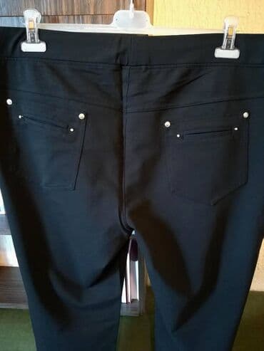 Pantalone: 5XL (EU 50), Normalan struk, Ravne nogavice — 7