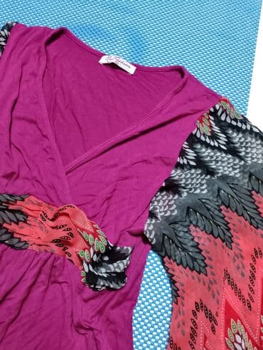 bluza s: Zara, L (EU 40), Svila, Cvetni, bоја - Šareno — 7