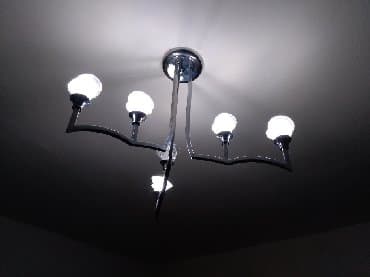luster na bluetooth: Chandelier, color - White, Used — 2