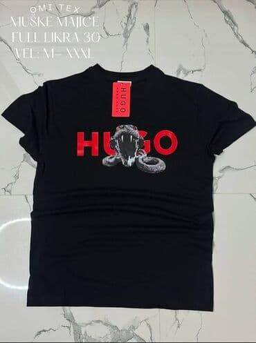 kožna jakna s: Majica na kratke rukave, M (EU 50), L (EU 52), XL (EU 54), Nike, bоја - Šareno, Likra — 2