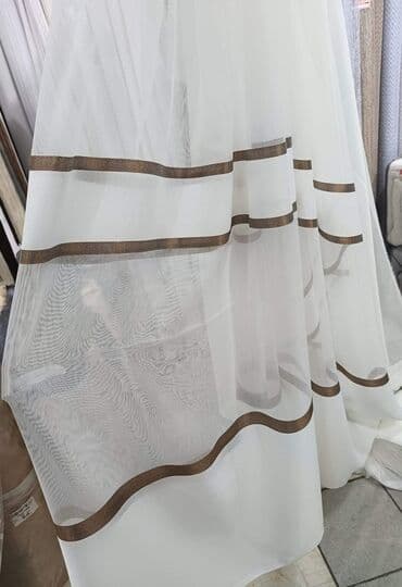 etisoni na metar: Light filtering curtains, color - White — 8