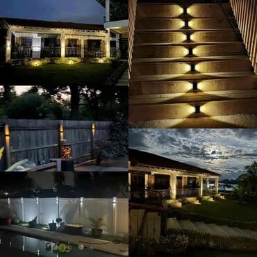 okapnice za krov cena: 6 LED solarnih zidnih svetala za spoljnu upotrebu/2 komada. Opremljen — 11