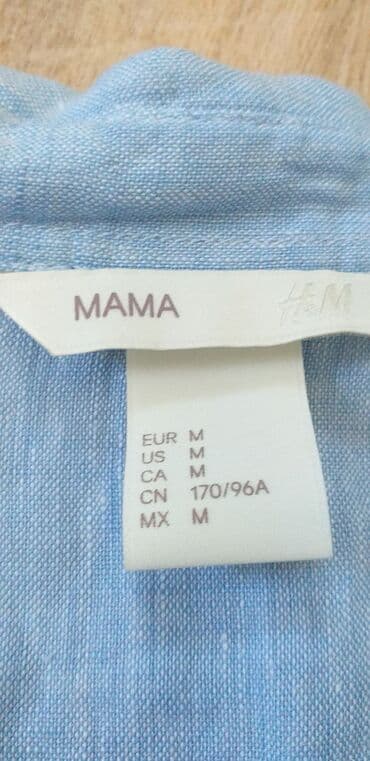 zara lanene pantalone: M (EU 38), Lan, Jednobojni, bоја - Svetloplava — 2