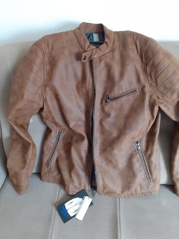 Kožna jakna Prava koža, XL (EU 54), Lc Waikiki, bоја - Braon — 4